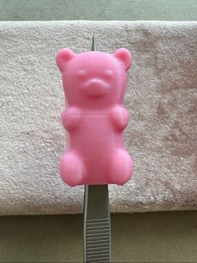 The Fawn Doe Pink Gummy Bear Straw Topper